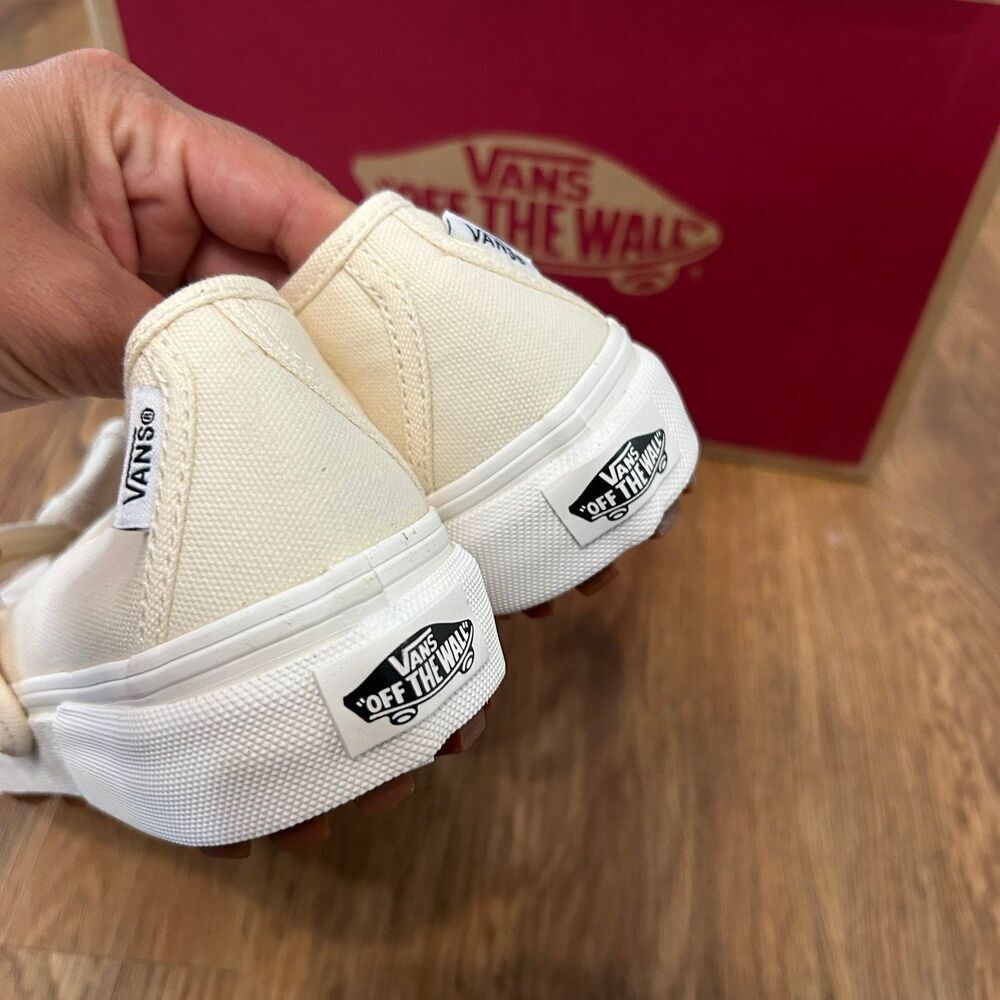 VANS Mary Jane cream beige shoes sneakers women’s 7.5 new - Picture 3 of 6